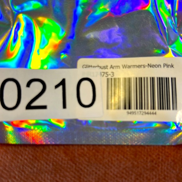 New Neon Pink Rhinestone Gloves - Picture 4 of 4